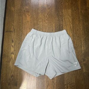 Gymshark Light Heather Gray Athletic Shorts